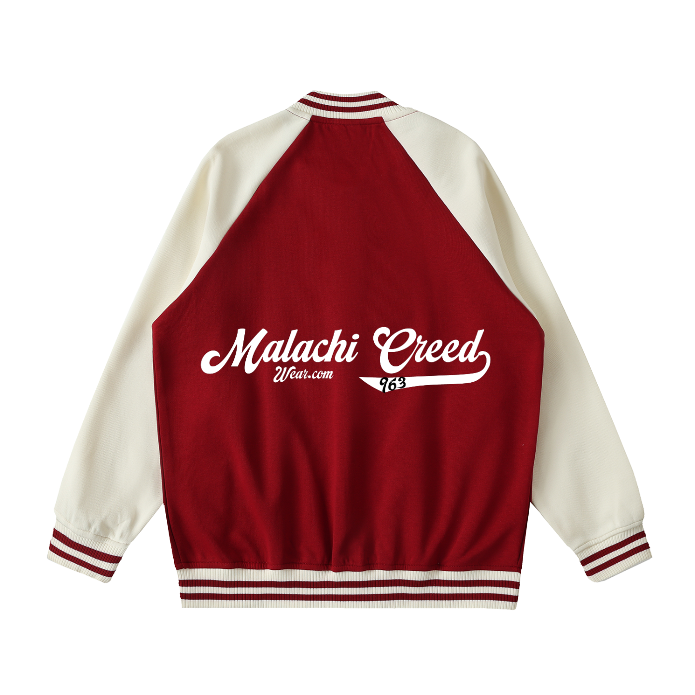 Two Tone Raglan Sleeve Varsity Jacket