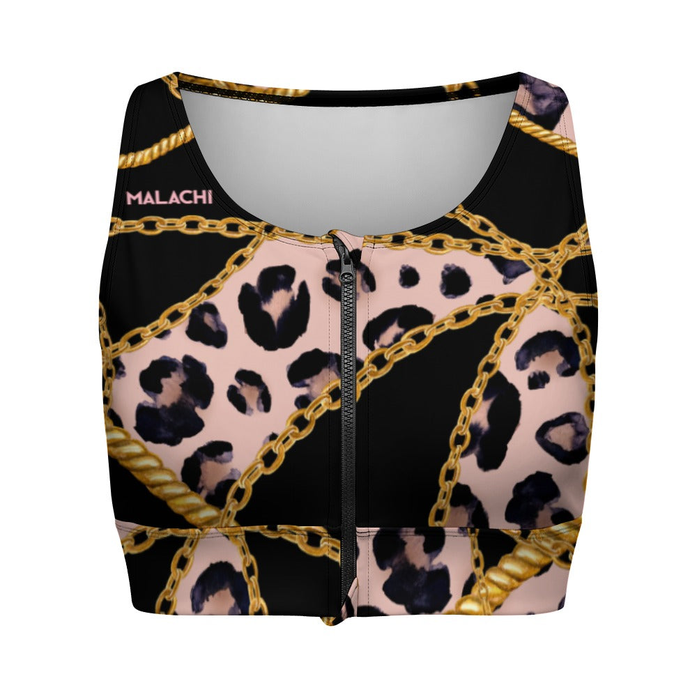 ZIP FRONT CROP