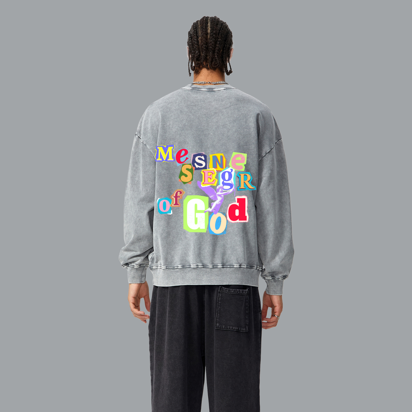 Snow Washed Oversized Sweatshirt