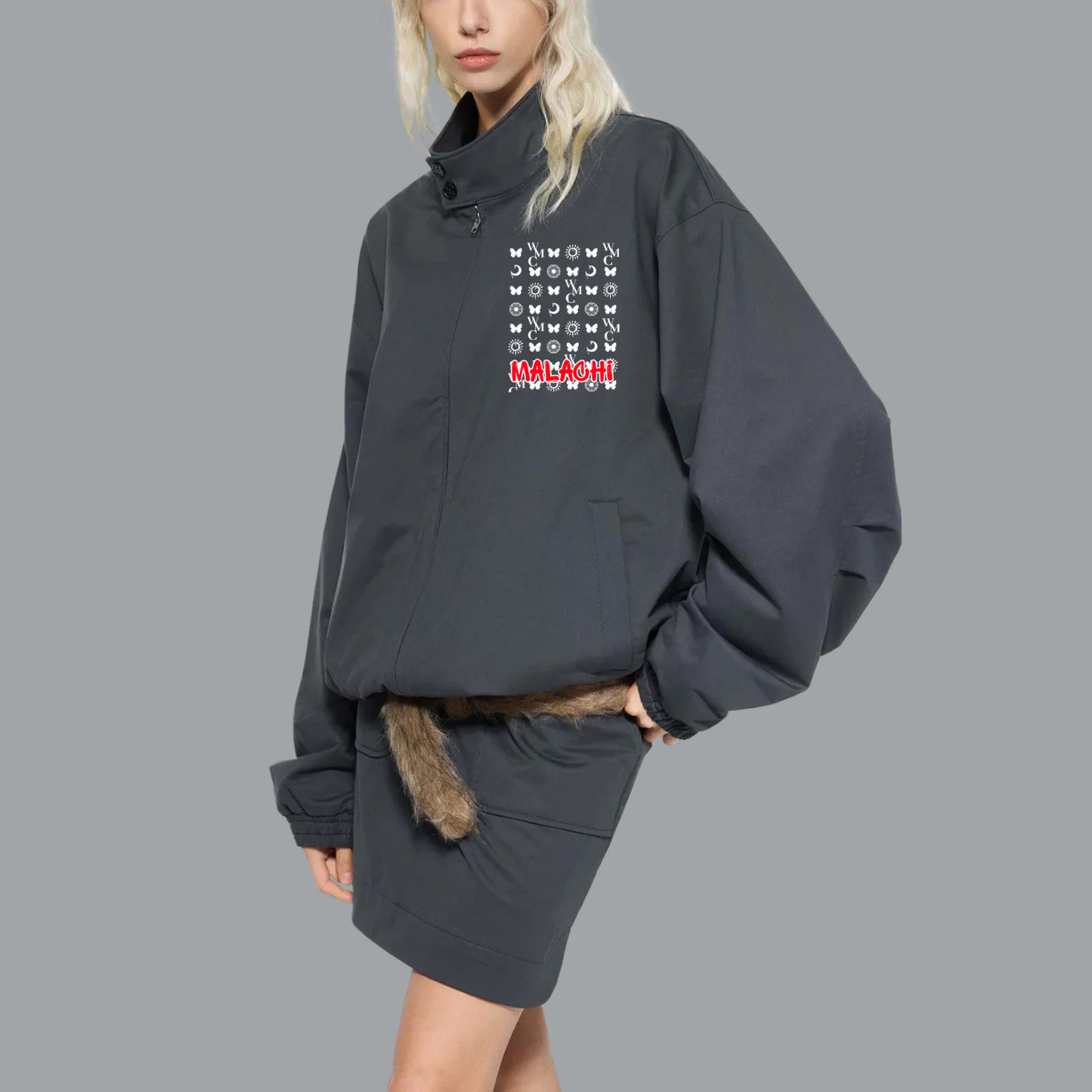 Stand Collar Bomber Jacket