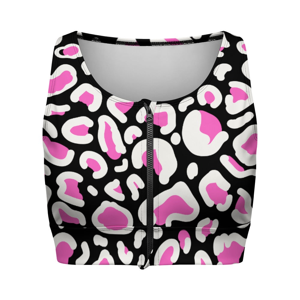 ZIP FRONT CROP