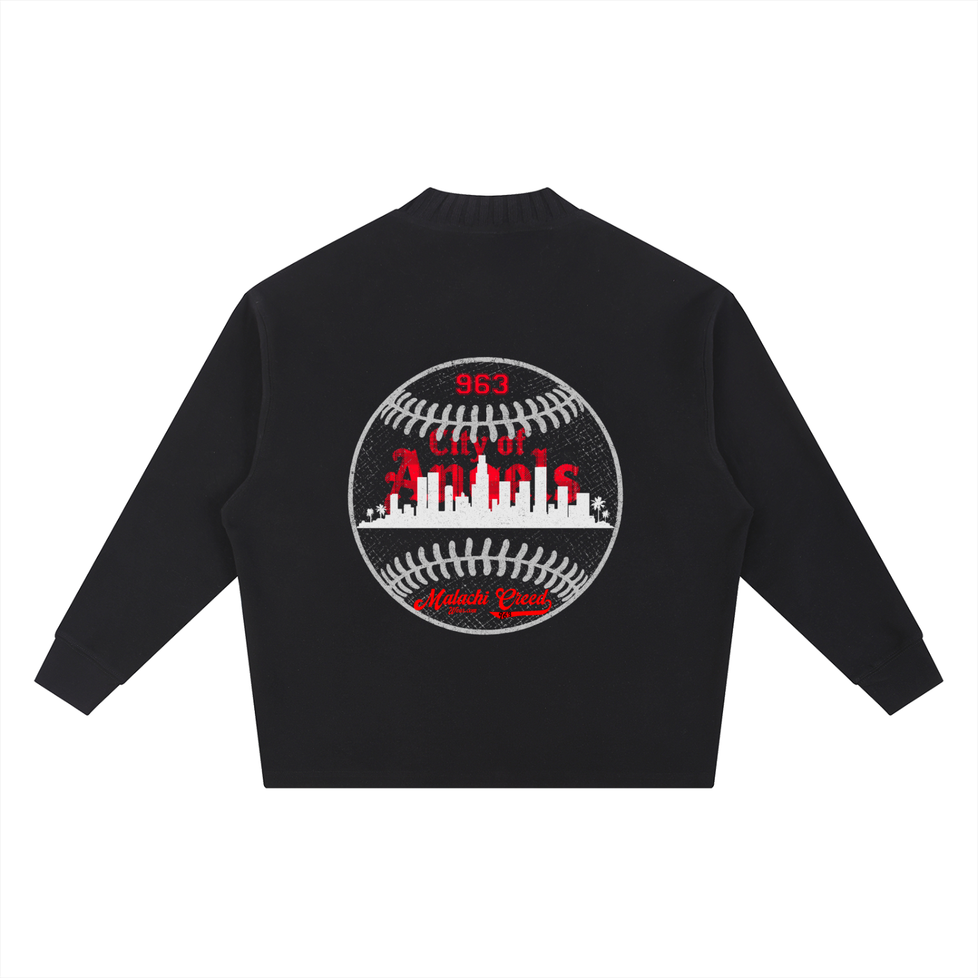 Knitted Round Neck Oversized Sweatshirt