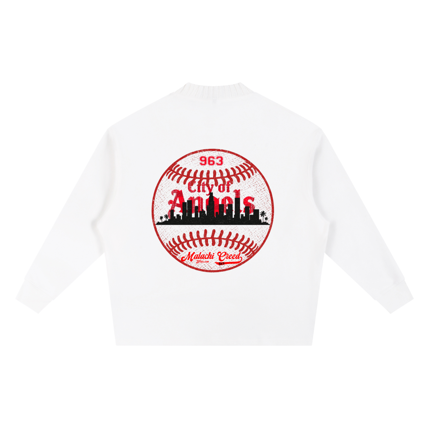 Knitted Round Neck Oversized Sweatshirt