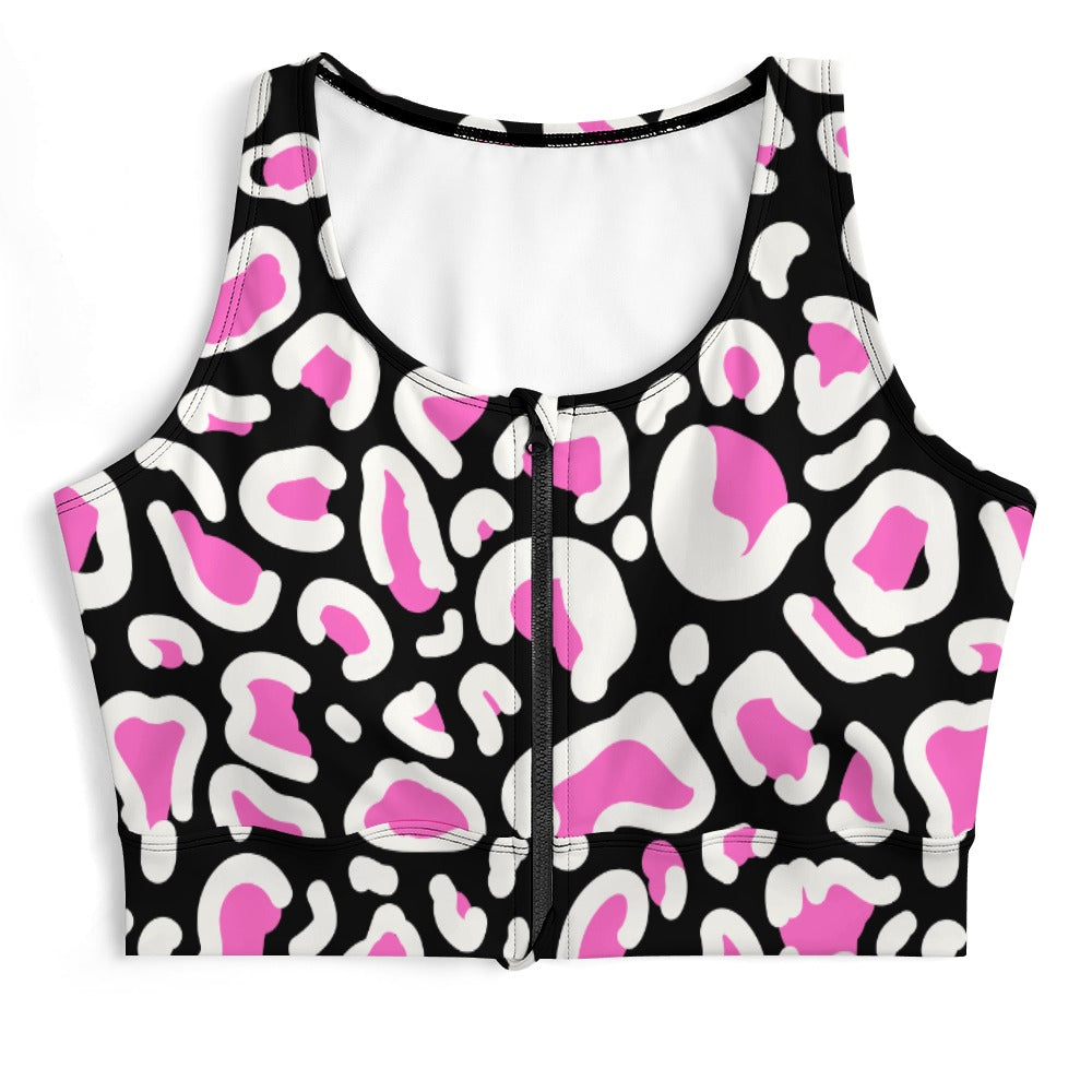 ZIP FRONT CROP