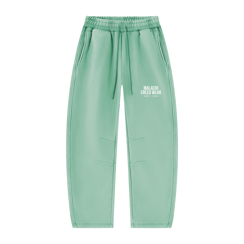 Unisex Vintage Wash Barrel Leg Fleece Sweatpants