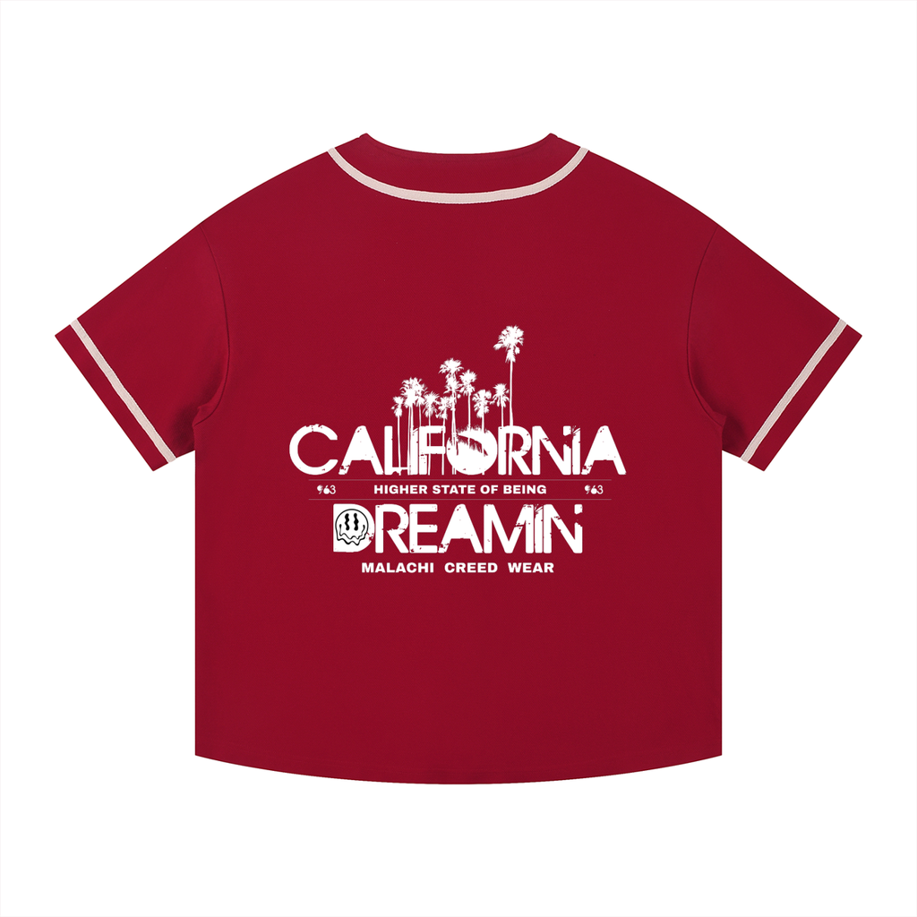 Contrast Piped Button-Up Jersey