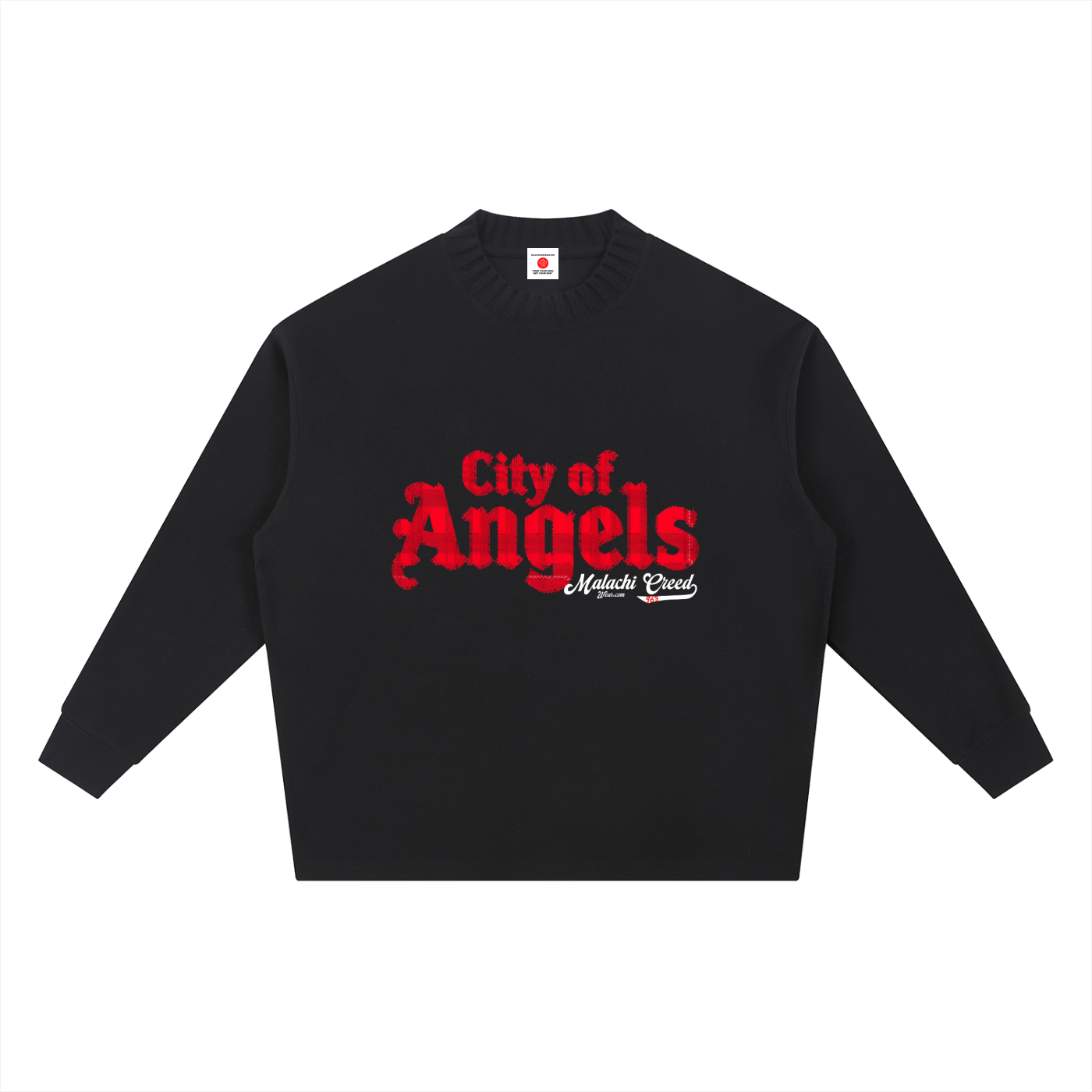 Knitted Round Neck Oversized Sweatshirt