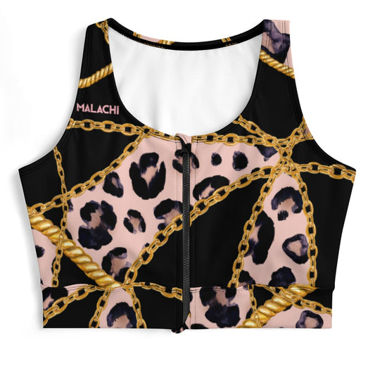 ZIP FRONT CROP