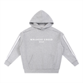 Contrast Tape Raw Edge Double Layered Hoodie