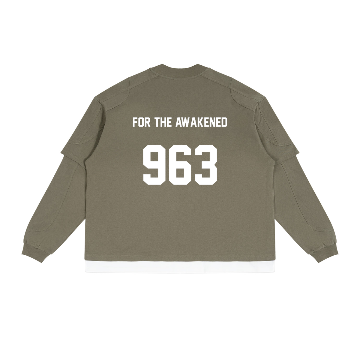 Unisex Paneled Layer Color Block T-Shirt