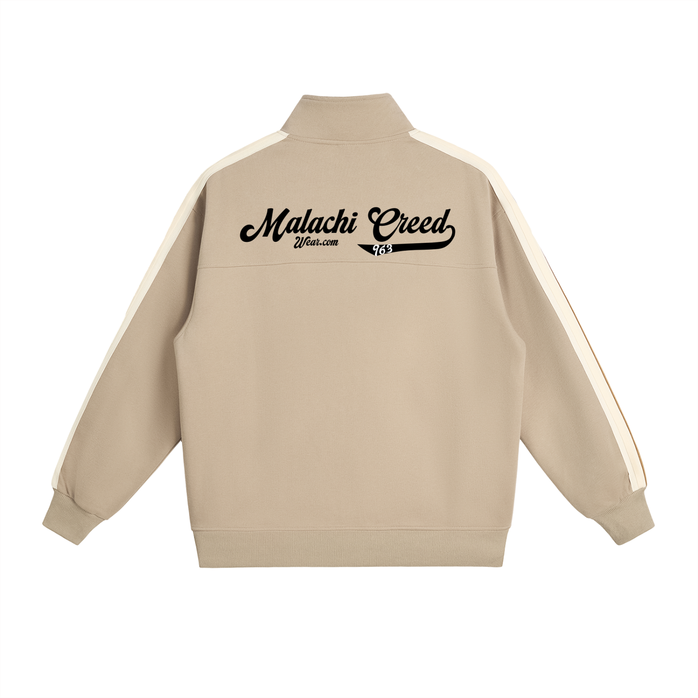 Contrast Side-Stripe Stand Collar Jacket