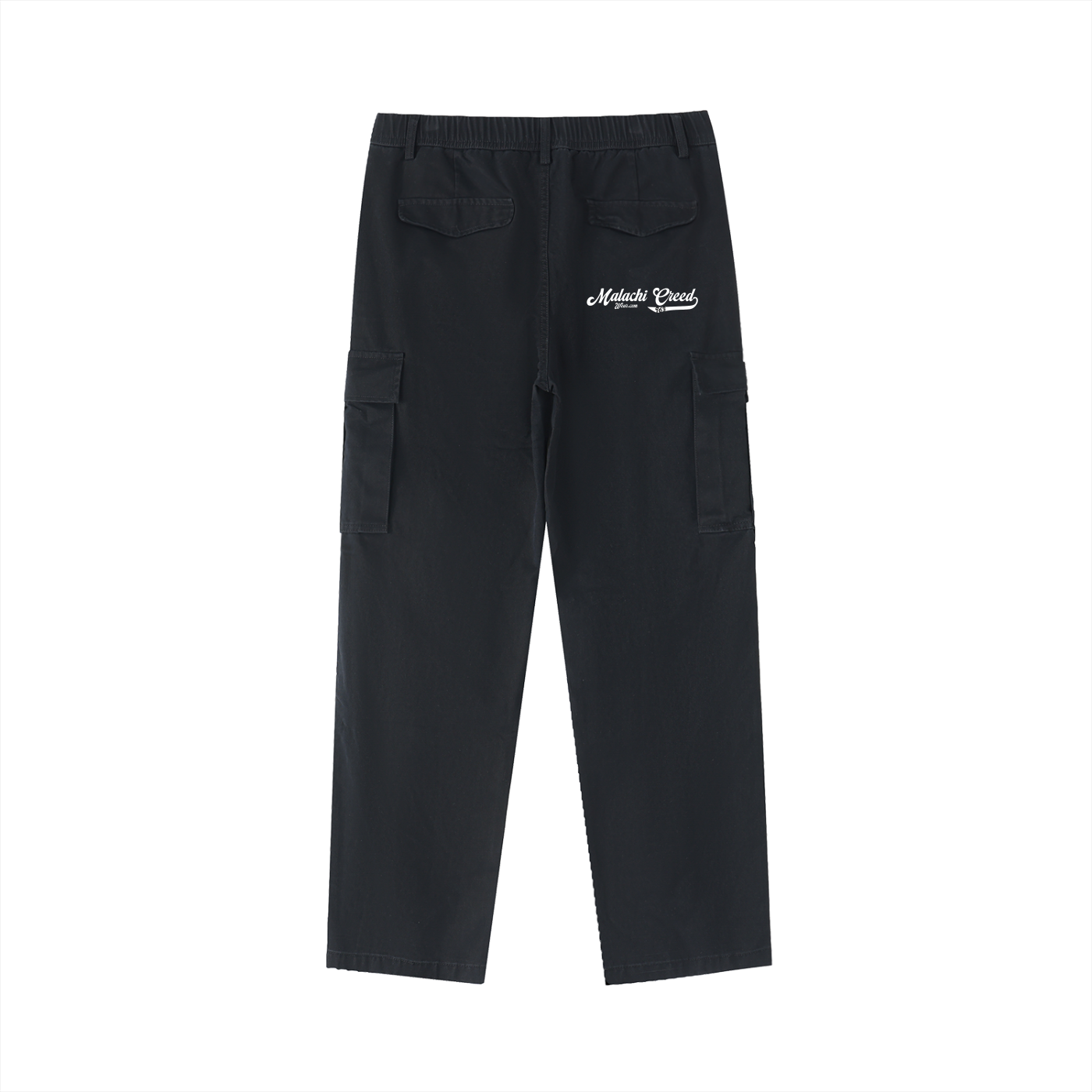 Cotton Elastic-Waist Cargo Pants
