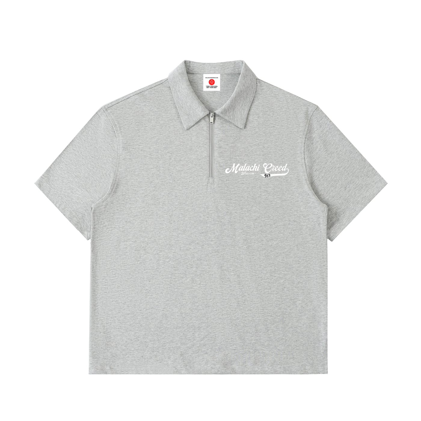 Half-Zip Cotton Polo Shirt