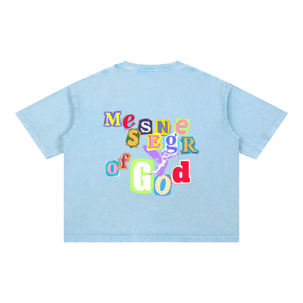 Mineral Wash Boxy Cotton T-Shirt