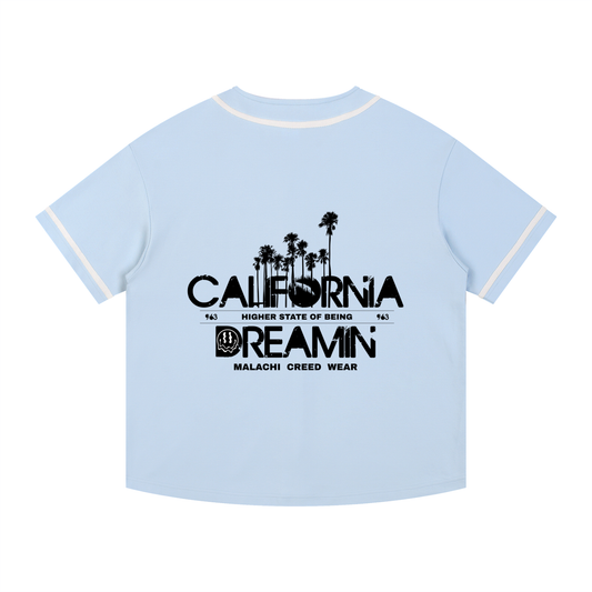 Contrast Piped Button-Up Jersey