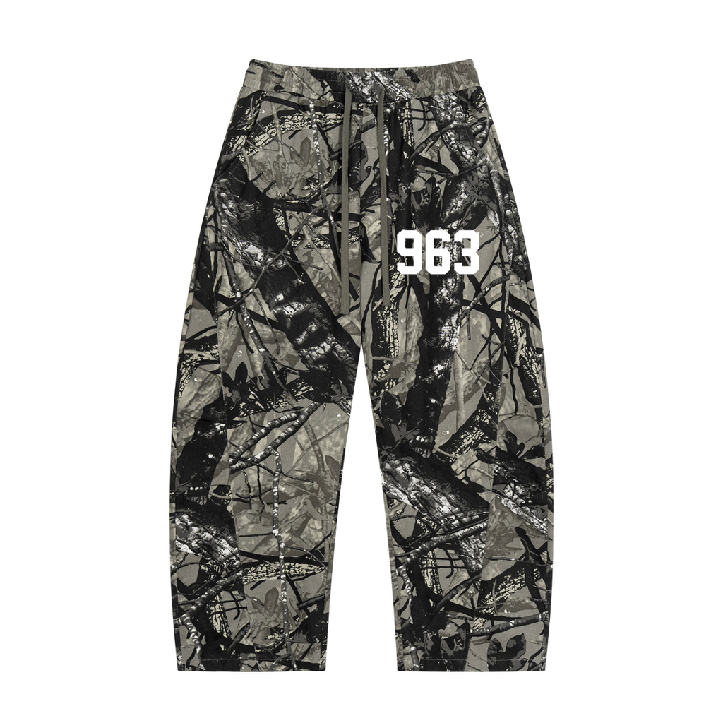 Unisex Tree Camo Barrel Leg Pants