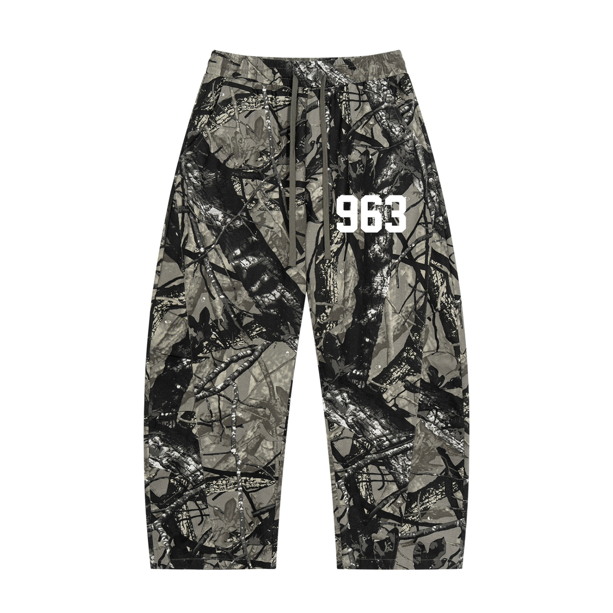 Unisex Tree Camo Barrel Leg Pants