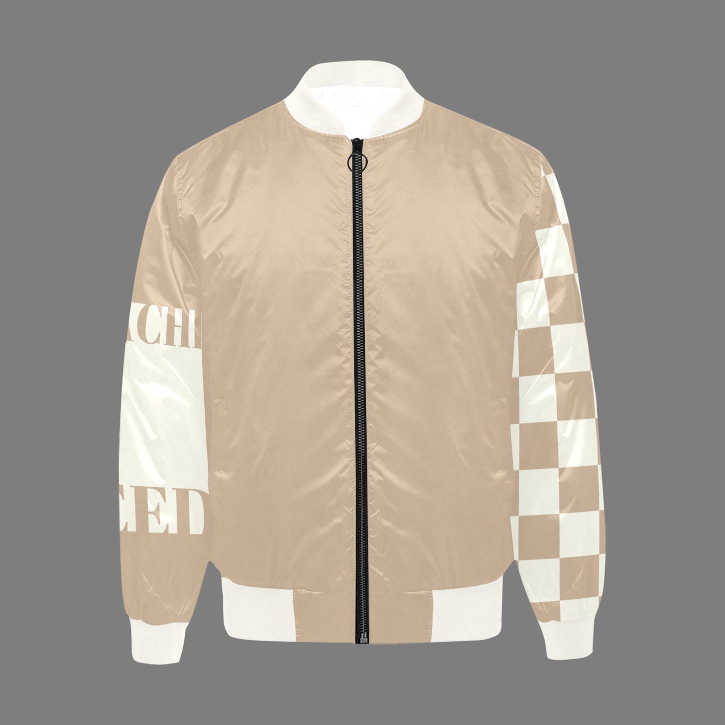BAD & BEIGEY QUILTED BOMBER