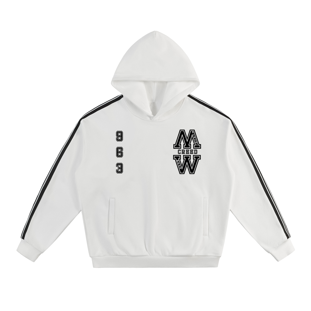 Side Stripe Drop-Shoulder Hoodie