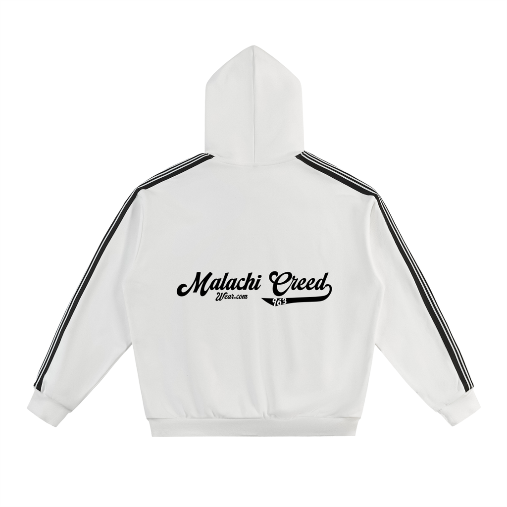 Side Stripe Drop-Shoulder Hoodie
