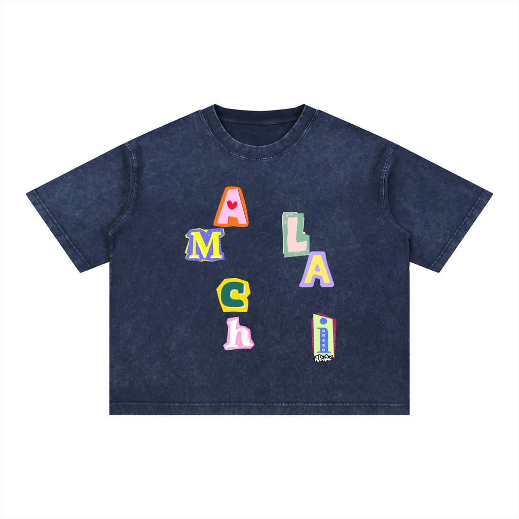 Mineral Wash Boxy Cotton T-Shirt