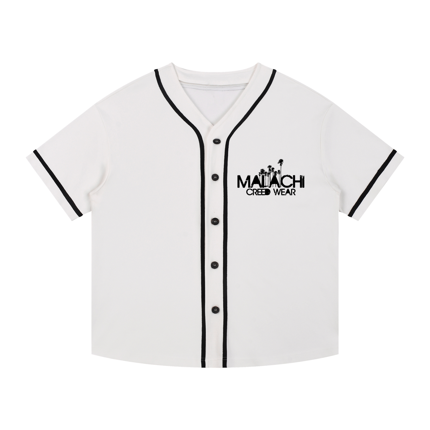 Contrast Piped Button-Up Jersey