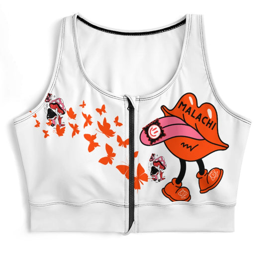 ZIP FRONT CROP
