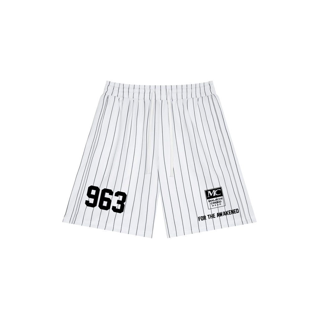 Unisex Striped Loose Fit Shorts