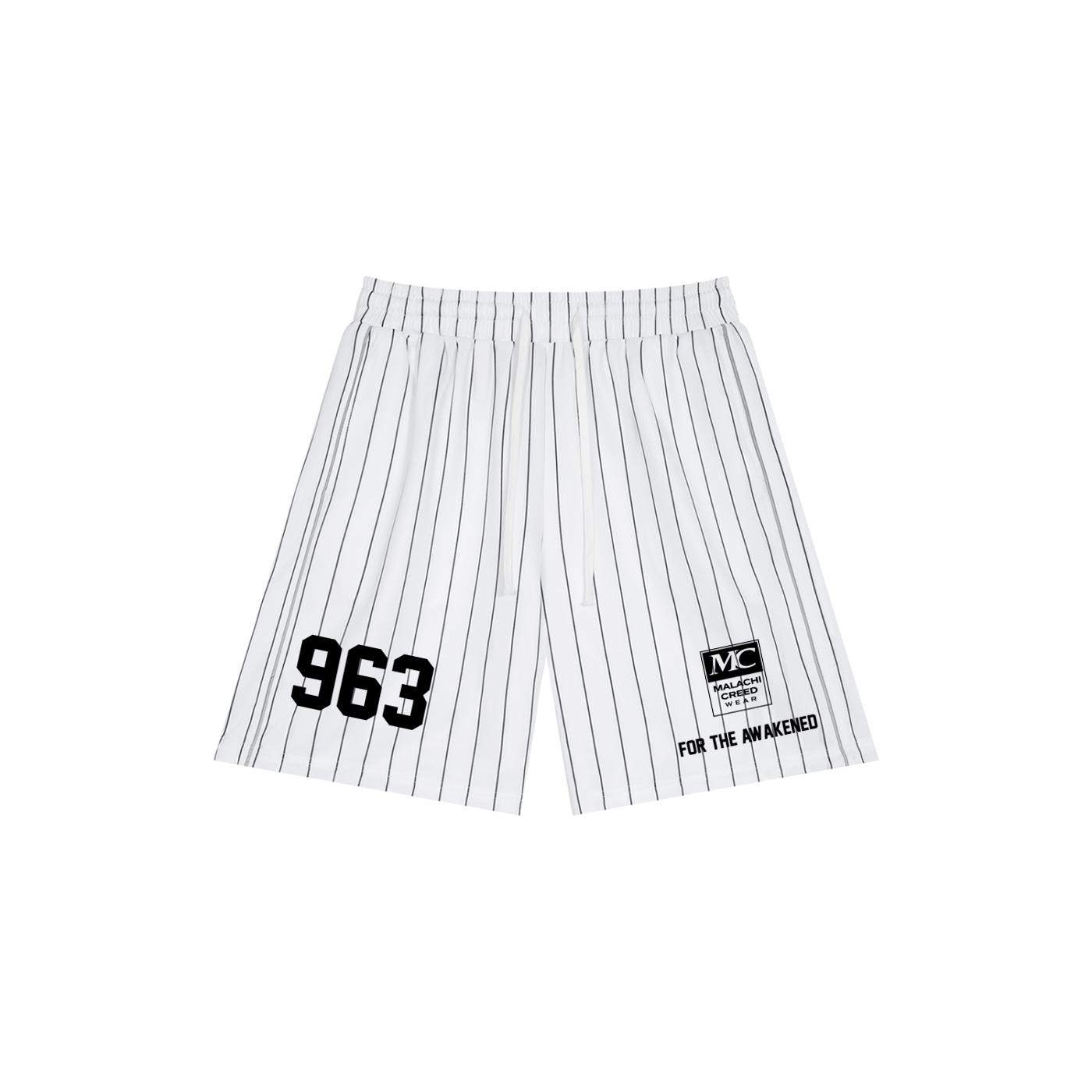 Unisex Striped Loose Fit Shorts