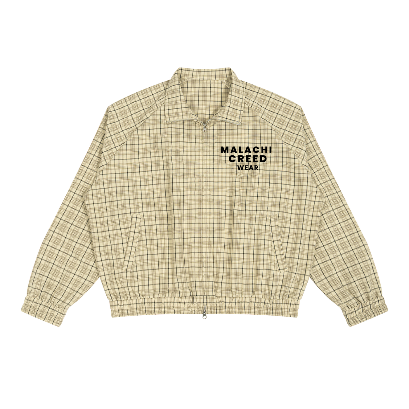 Unisex Plaid Full-Zip Track Jacket