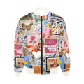 SACRED STAMP QUILTED BOMBER