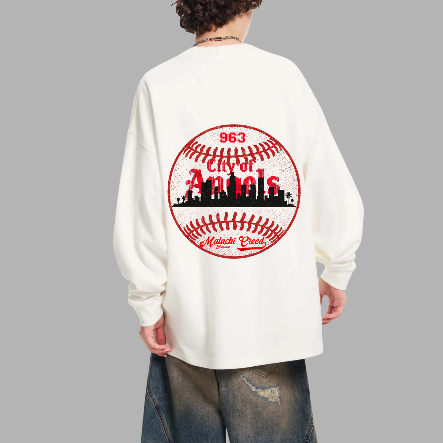 Knitted Round Neck Oversized Sweatshirt