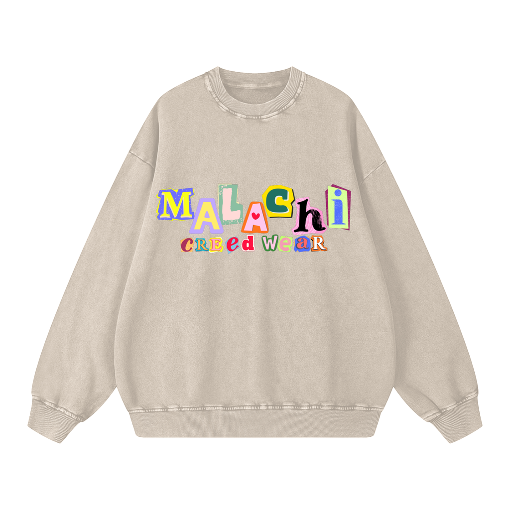 Snow Washed Oversized Sweatshirt