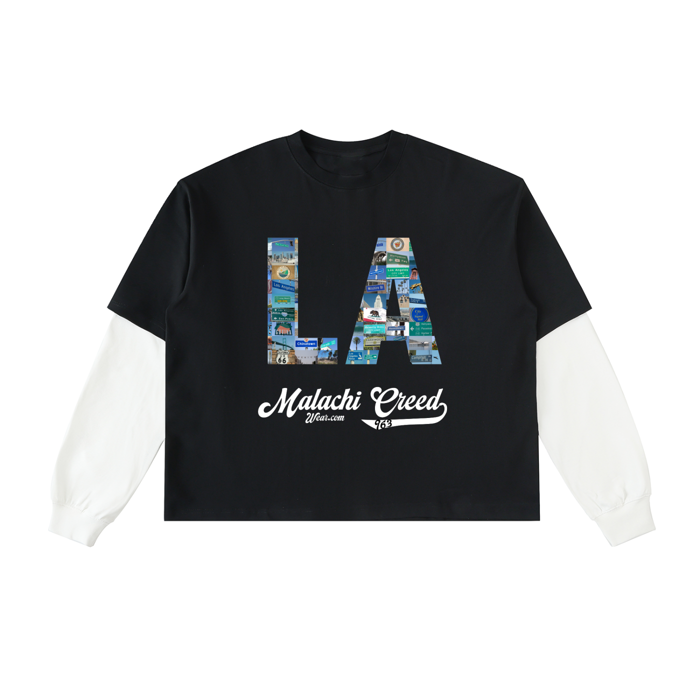 Layered Sleeve Cotton T-Shirt