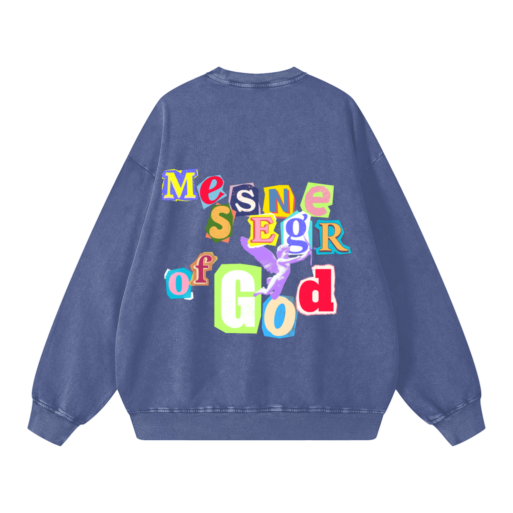 Snow Washed Oversized Sweatshirt