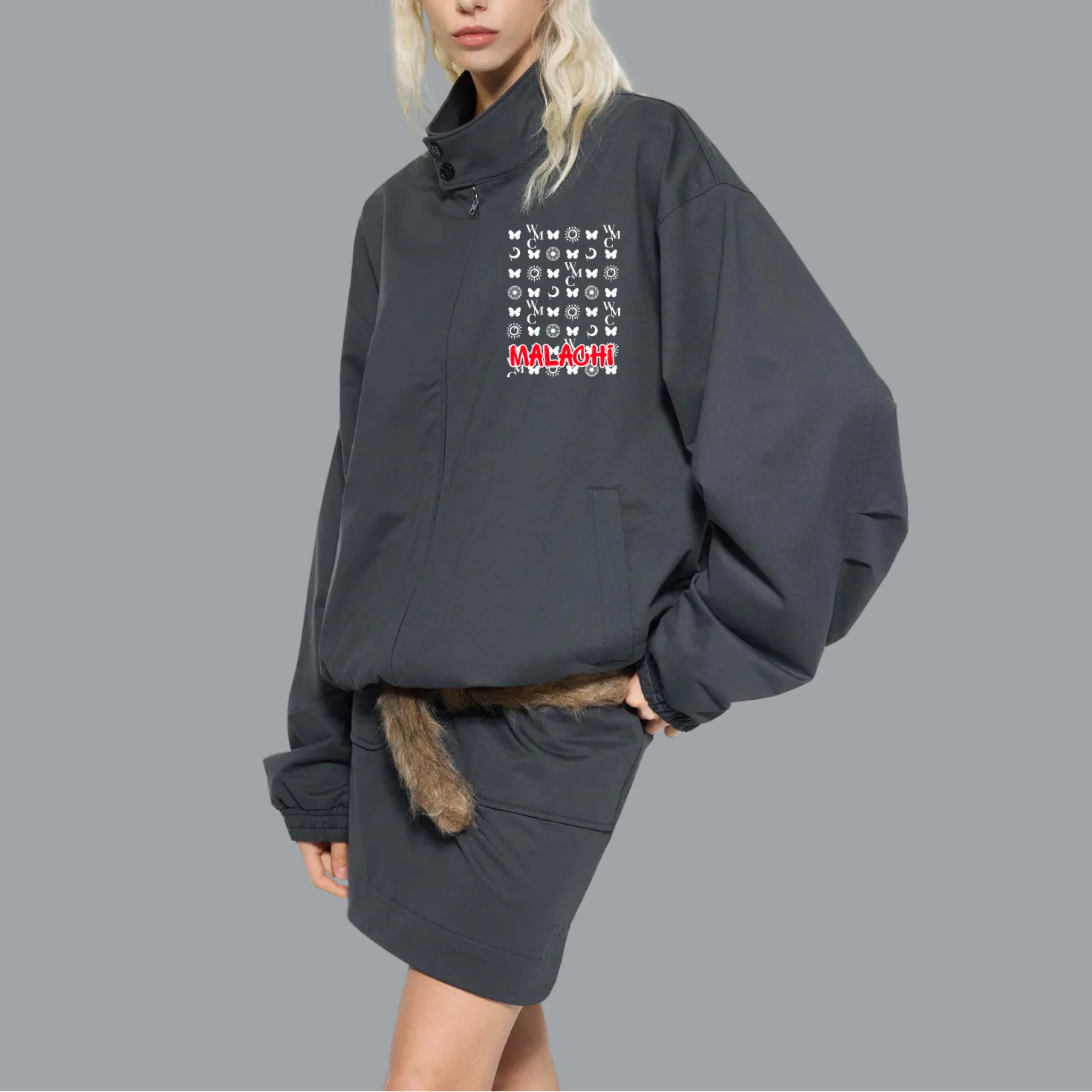 Stand Collar Bomber Jacket