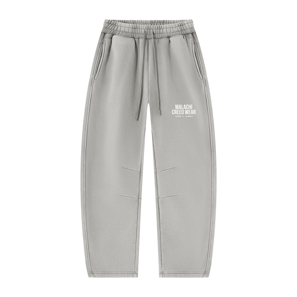Unisex Vintage Wash Barrel Leg Fleece Sweatpants