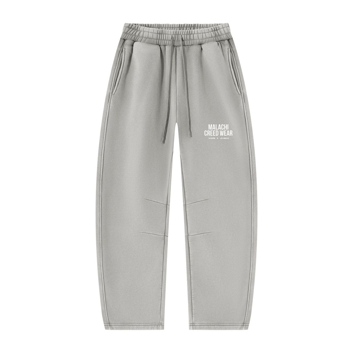 Unisex Vintage Wash Barrel Leg Fleece Sweatpants