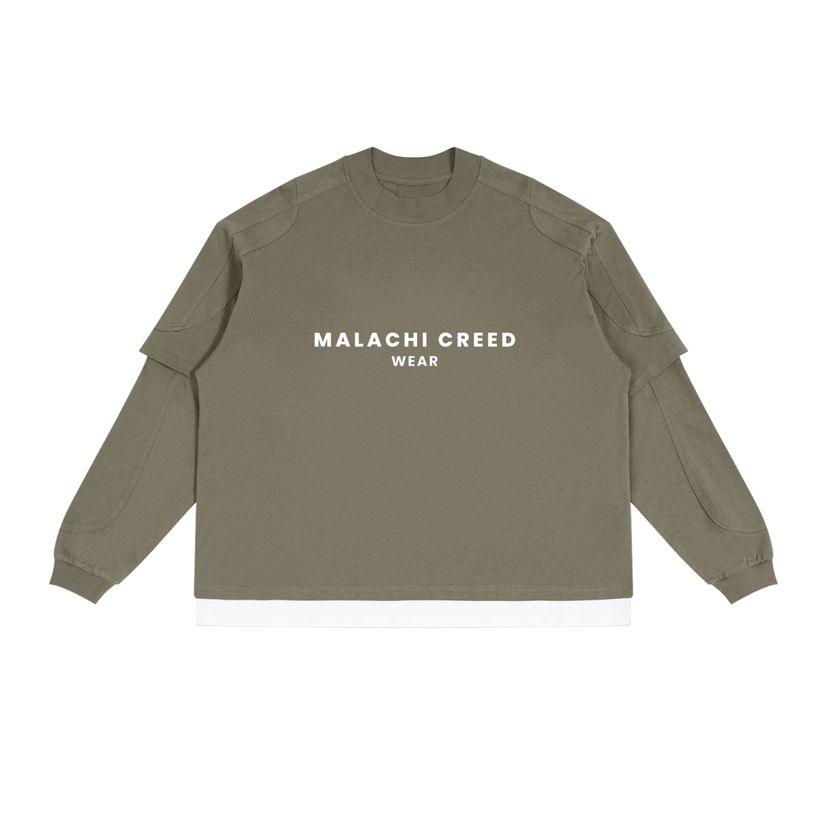 Unisex Paneled Layer Color Block T-Shirt