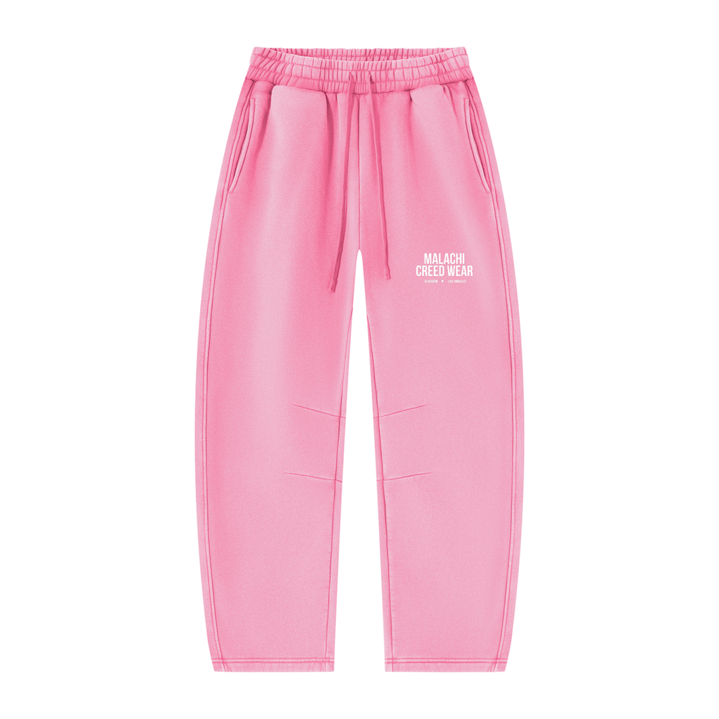Unisex Vintage Wash Barrel Leg Fleece Sweatpants