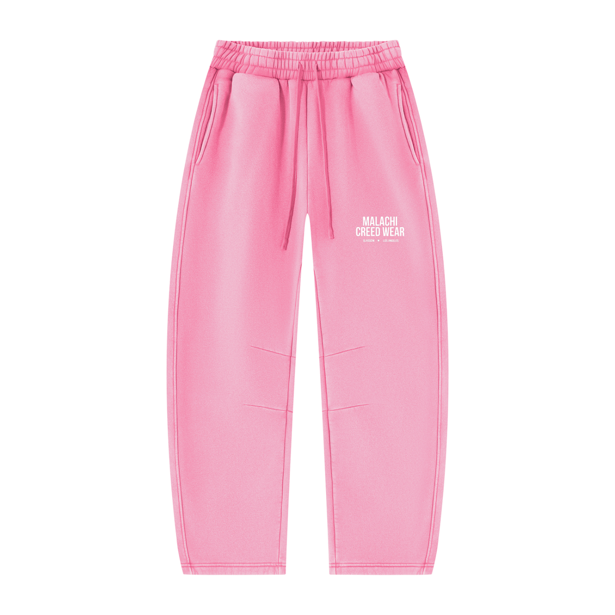 Unisex Vintage Wash Barrel Leg Fleece Sweatpants