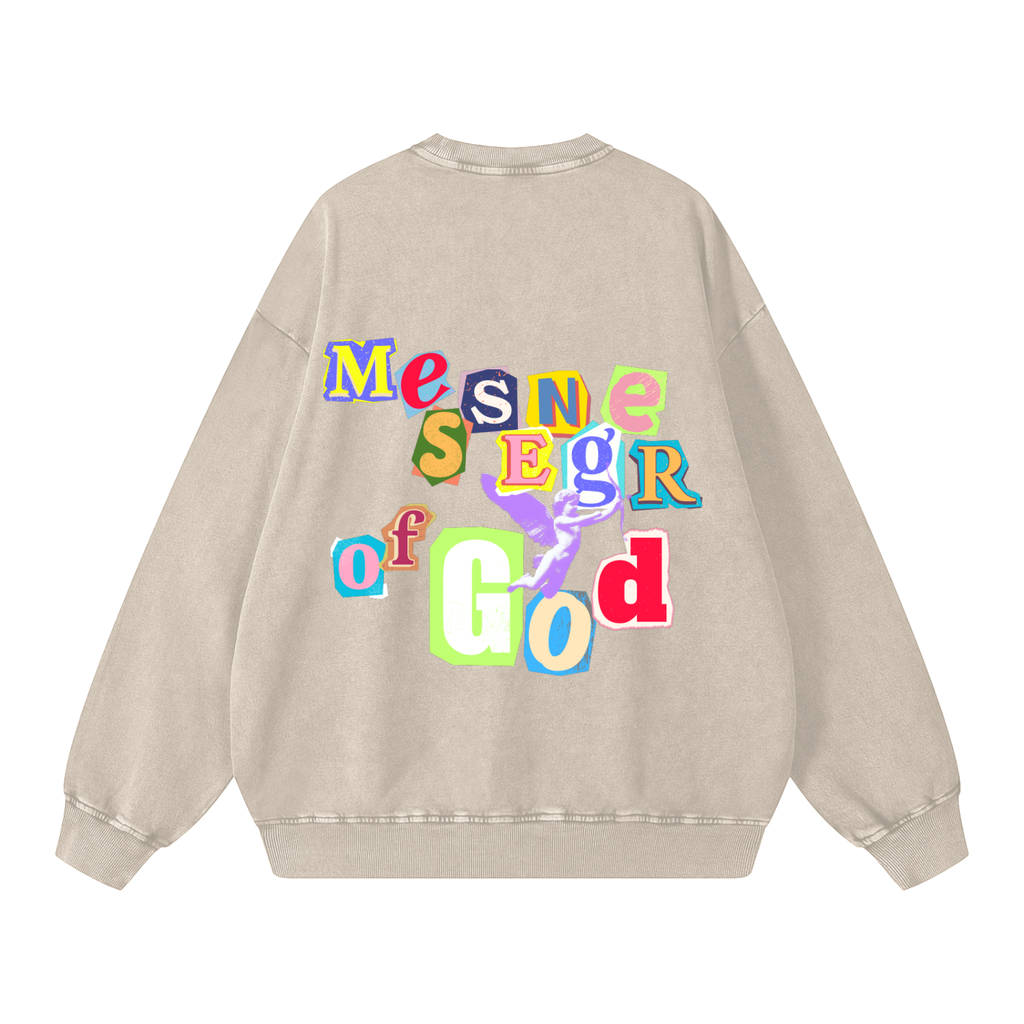 Snow Washed Oversized Sweatshirt