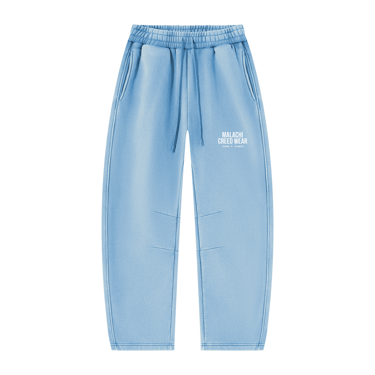 Unisex Vintage Wash Barrel Leg Fleece Sweatpants
