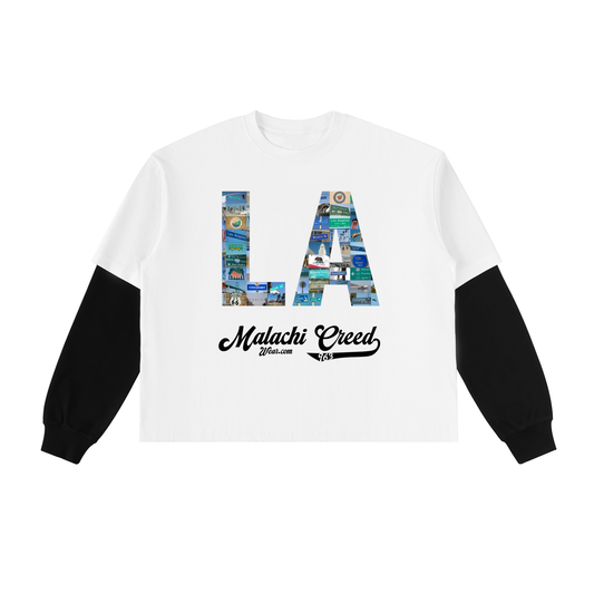 Layered Sleeve Cotton T-Shirt