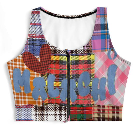 ZIP FRONT CROP