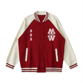 Two Tone Raglan Sleeve Varsity Jacket