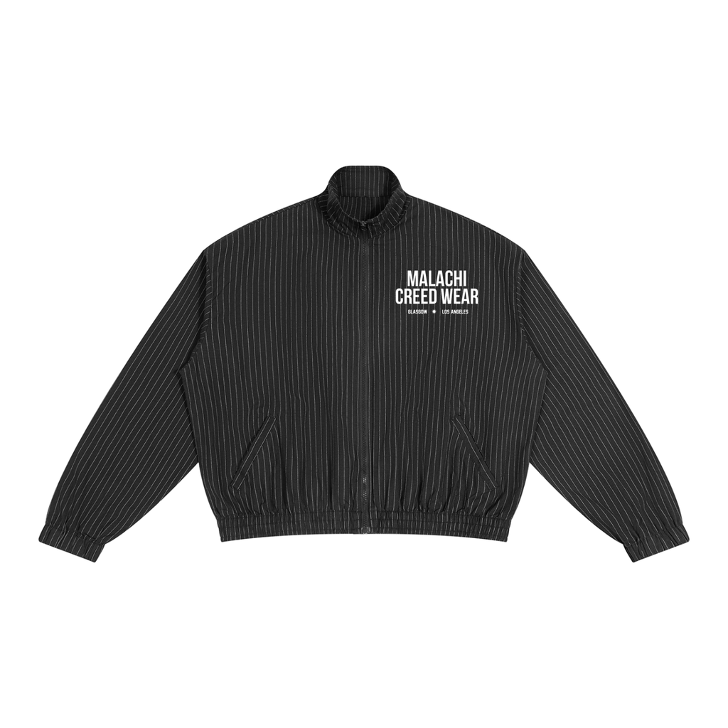 Unisex Striped Full-Zip Track Jacket