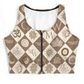 ZIP FRONT CROP