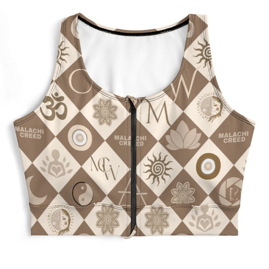 ZIP FRONT CROP