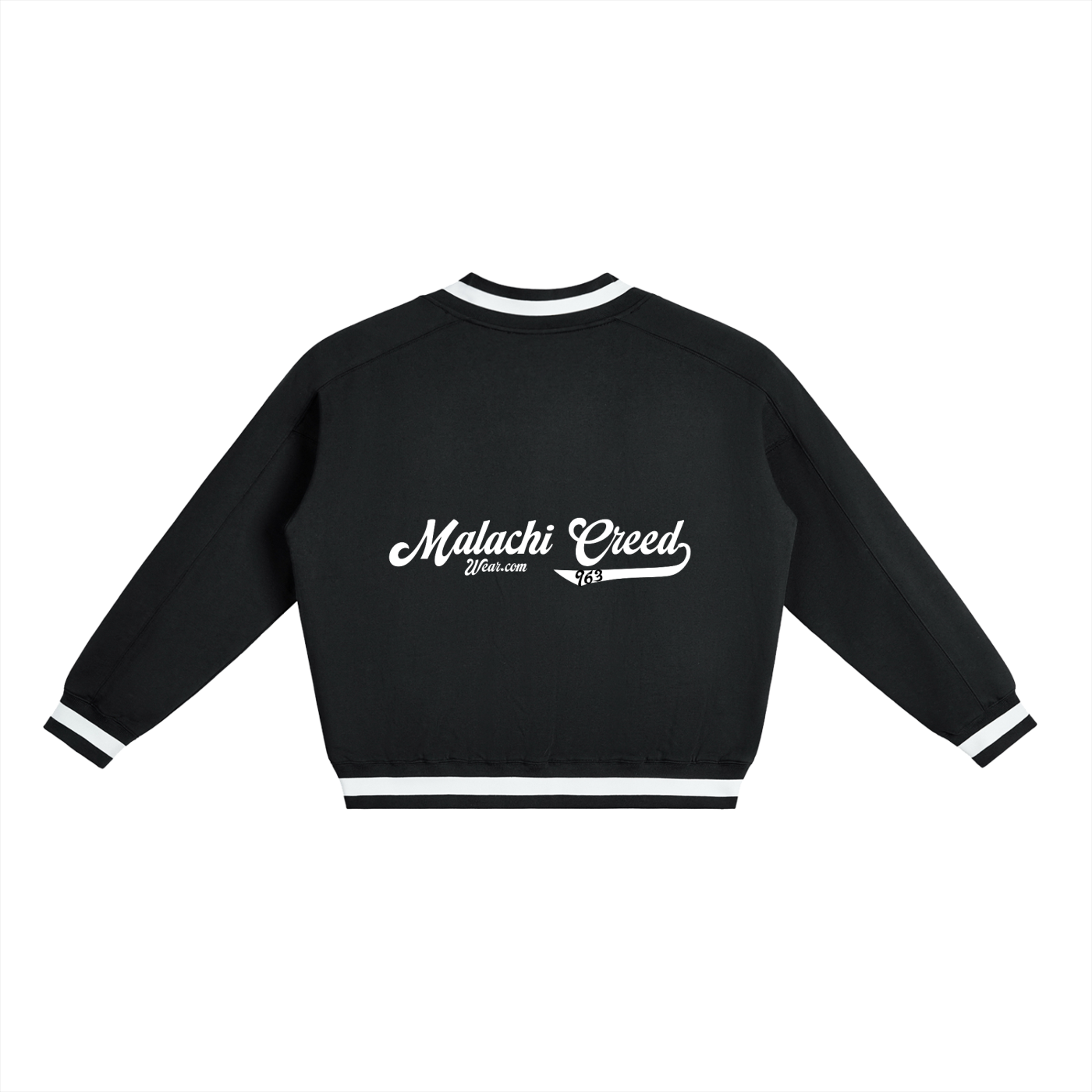 V-Neck Collar Boxy Sweatshirt